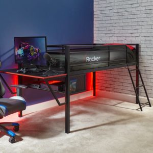 X Rocker Battle Den Gaming Bed High Sleeper Bunk